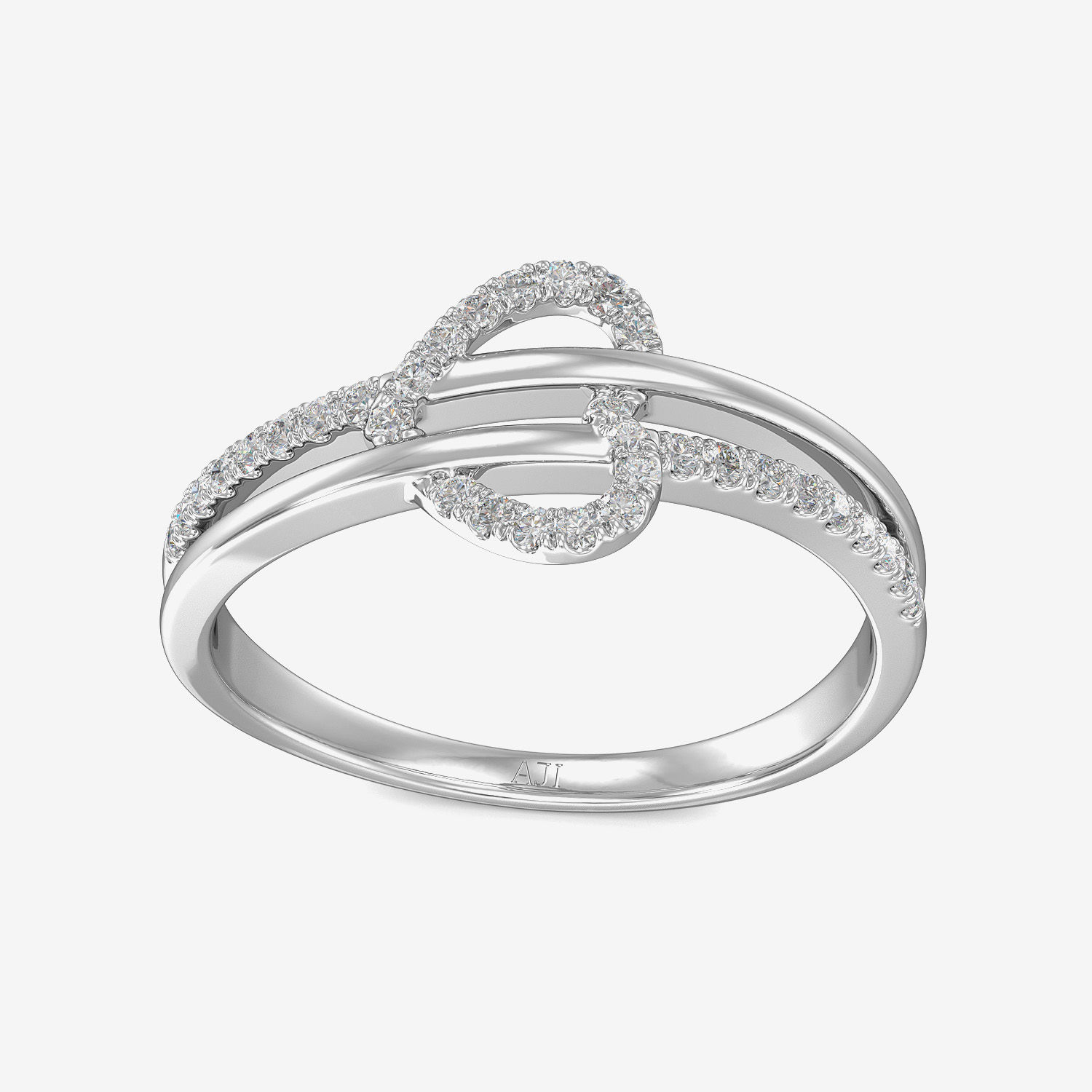 Tri-band Heart Diamond Ring alternate view 2
