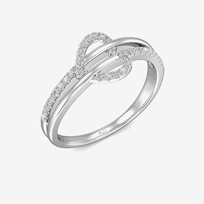 Tri-band Heart Diamond Ring alternate view 1