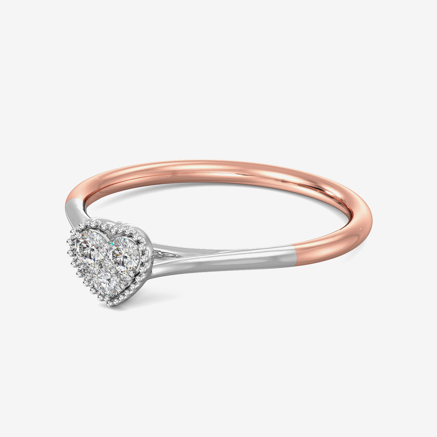Beautiful Pretty Heart Diamond Ring alternate view 3