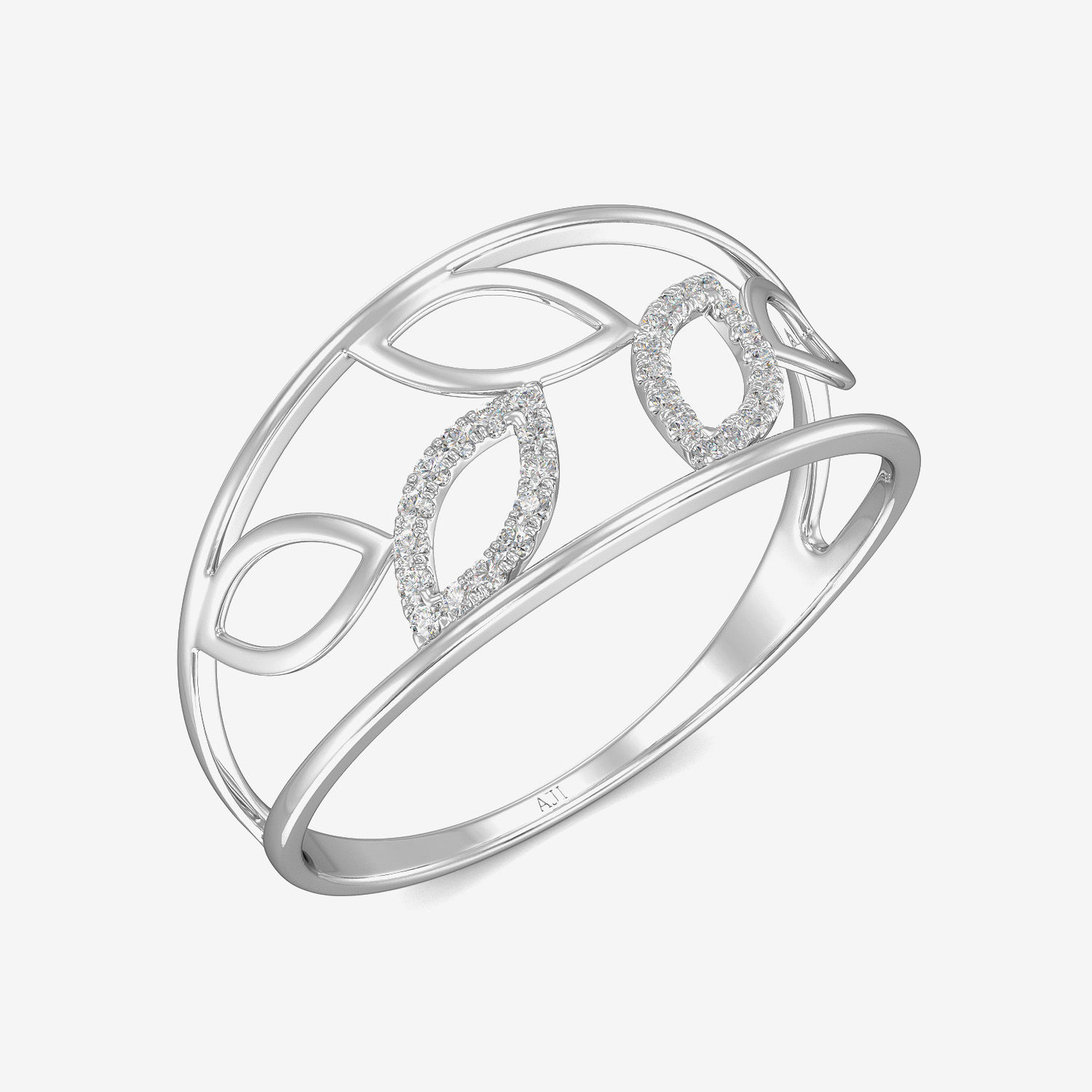 Leaf Petal Flawless Diamond Ring image
