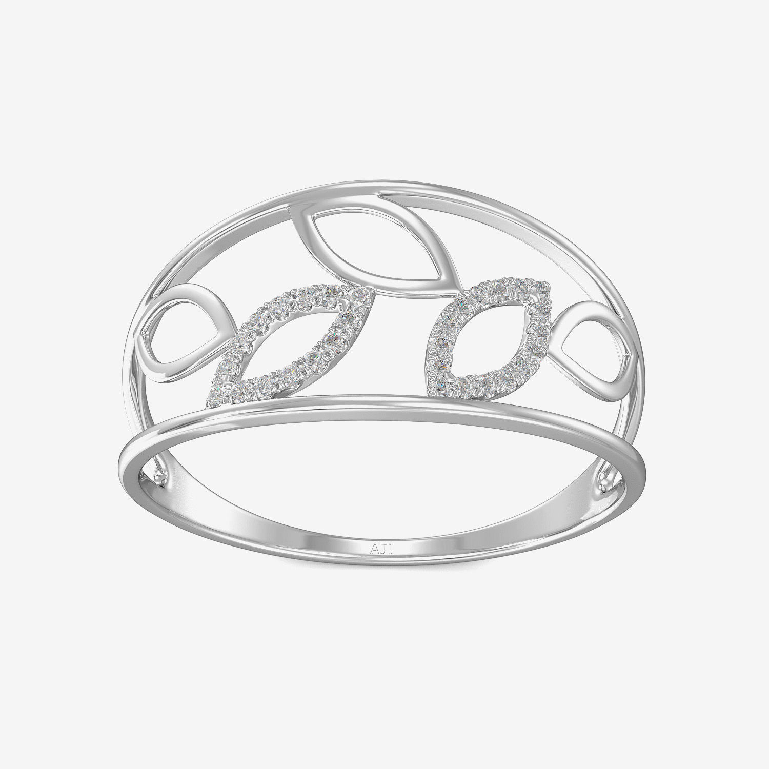 Leaf Petal Flawless Diamond Ring alternate view 2