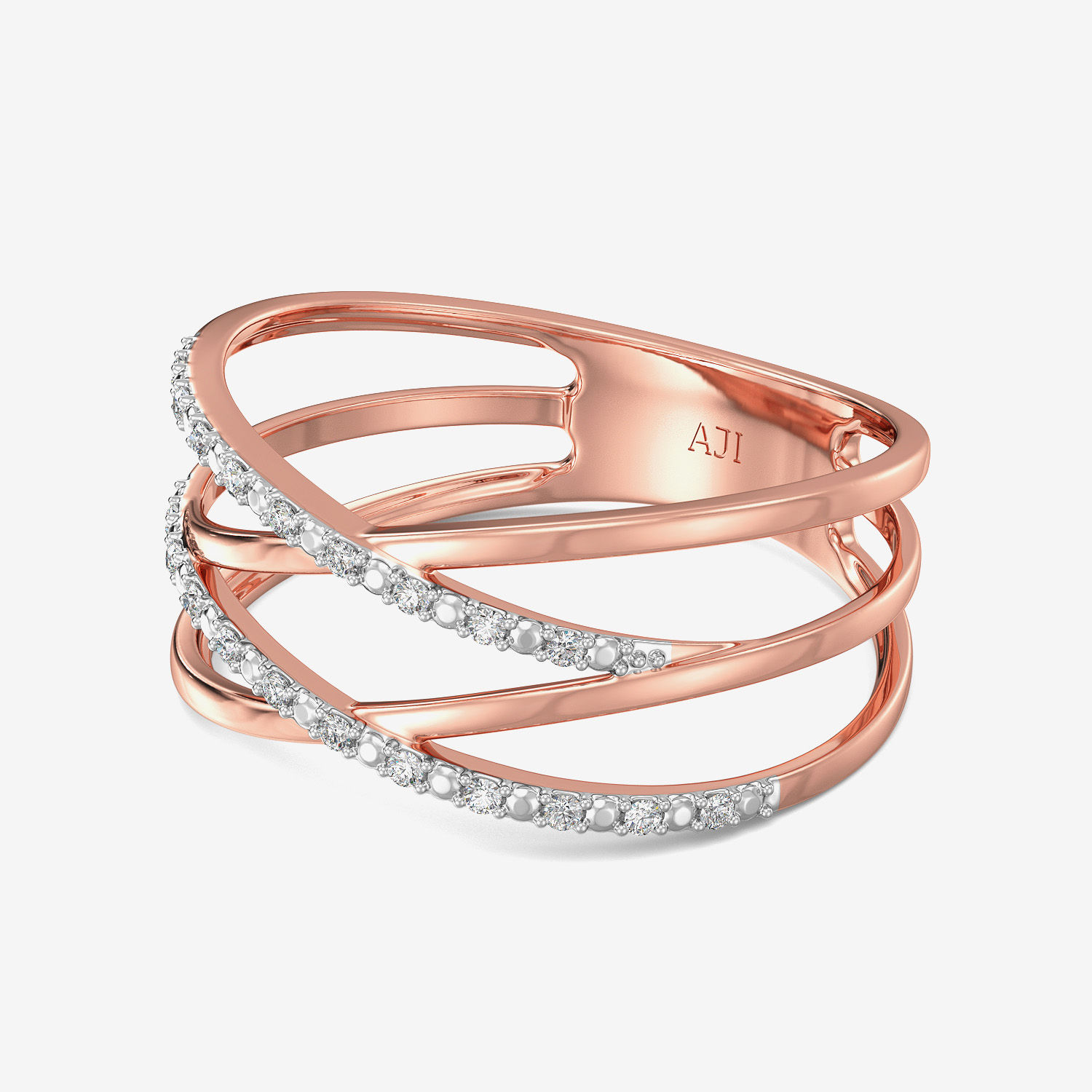 Cross Motif Diamond Ring alternate view 3