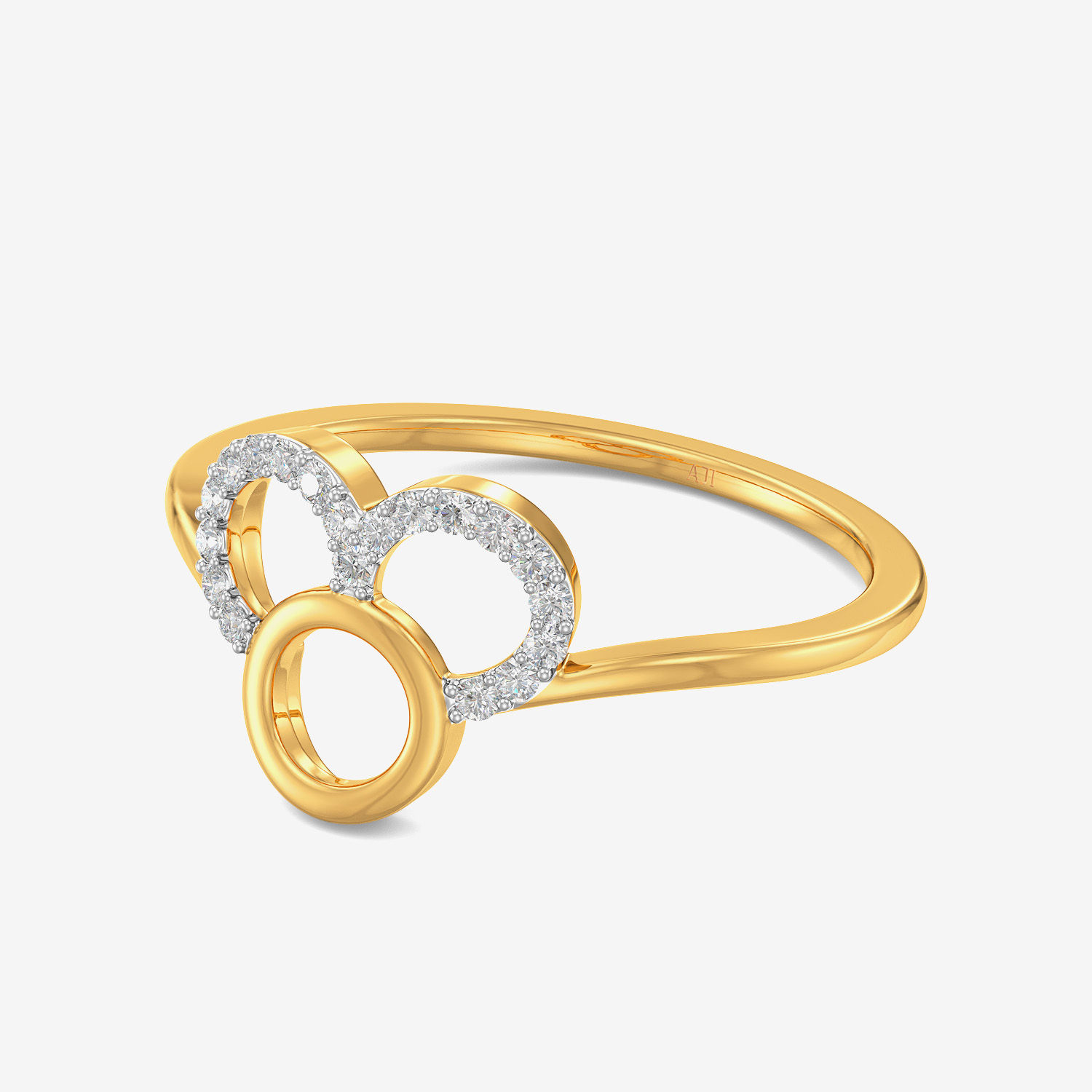 Trio Round Elegant Diamond Ring alternate view 3