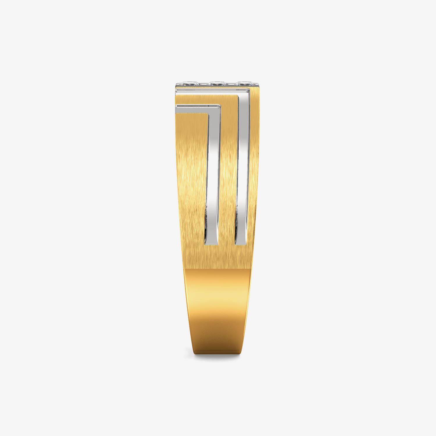 Fantastic Craggy Mens Diamond Ring image