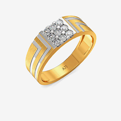 Fantastic Craggy Mens Diamond Ring alternate view 1