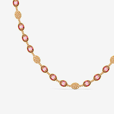 Gemstone Necklace Malabar Gold Buy Malabar Gold And Diamonds 22 Kt