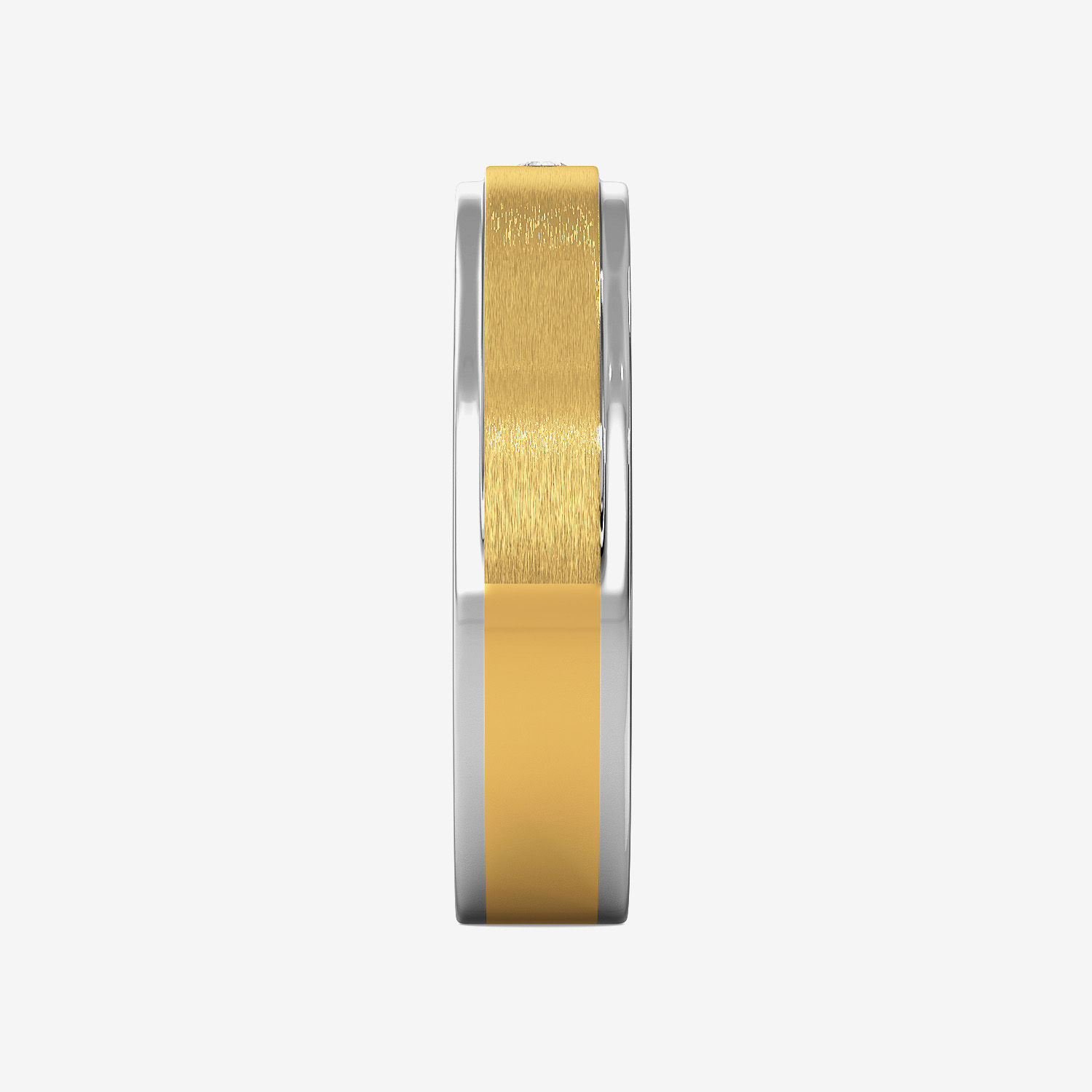 Funky Gleaming Mens Platinum Ring image