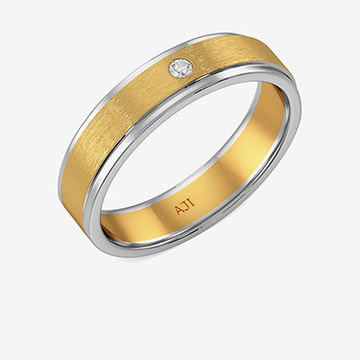 Funky Gleaming Mens Platinum Ring alternate view 1