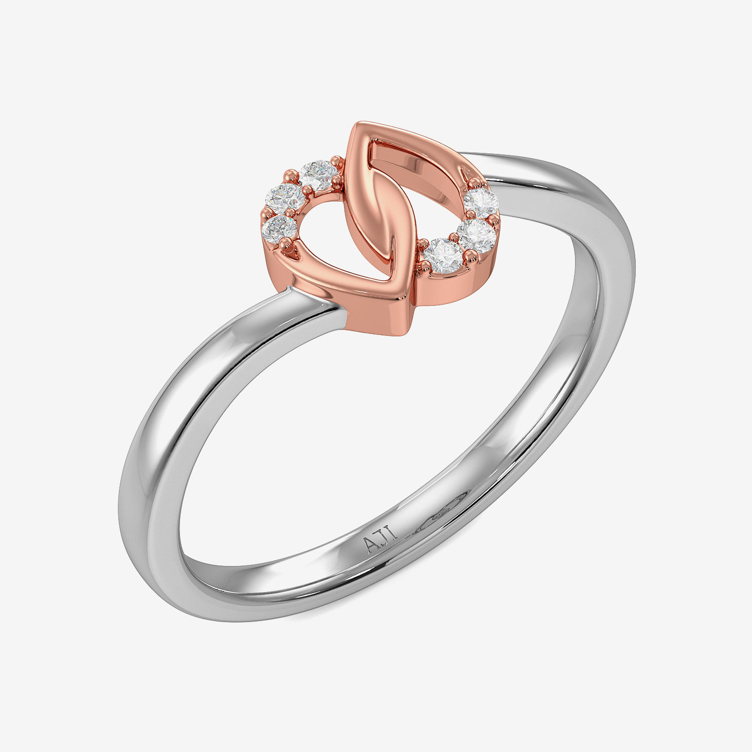 Bonded Teardrop Pleasing Platinum Ring image