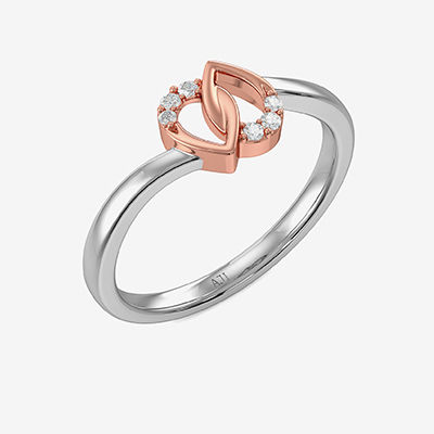 Bonded Teardrop Pleasing Platinum Ring image