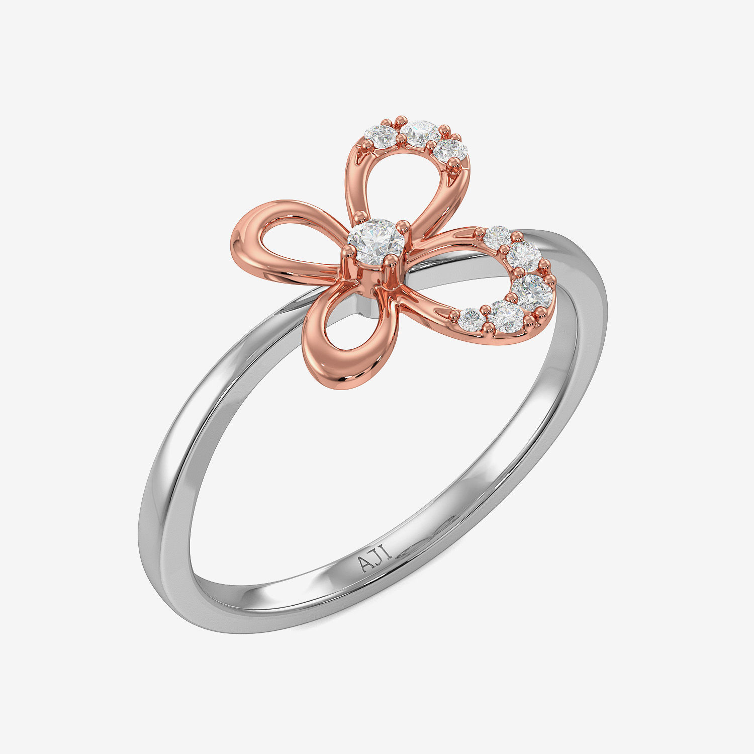 Frail Butterfly Platinum Ring image