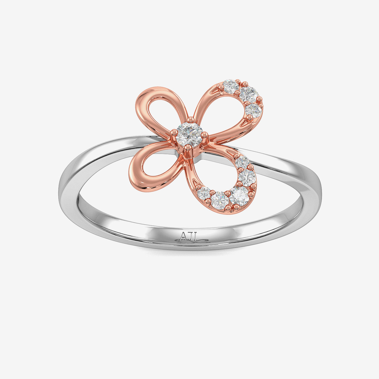Frail Butterfly Platinum Ring image