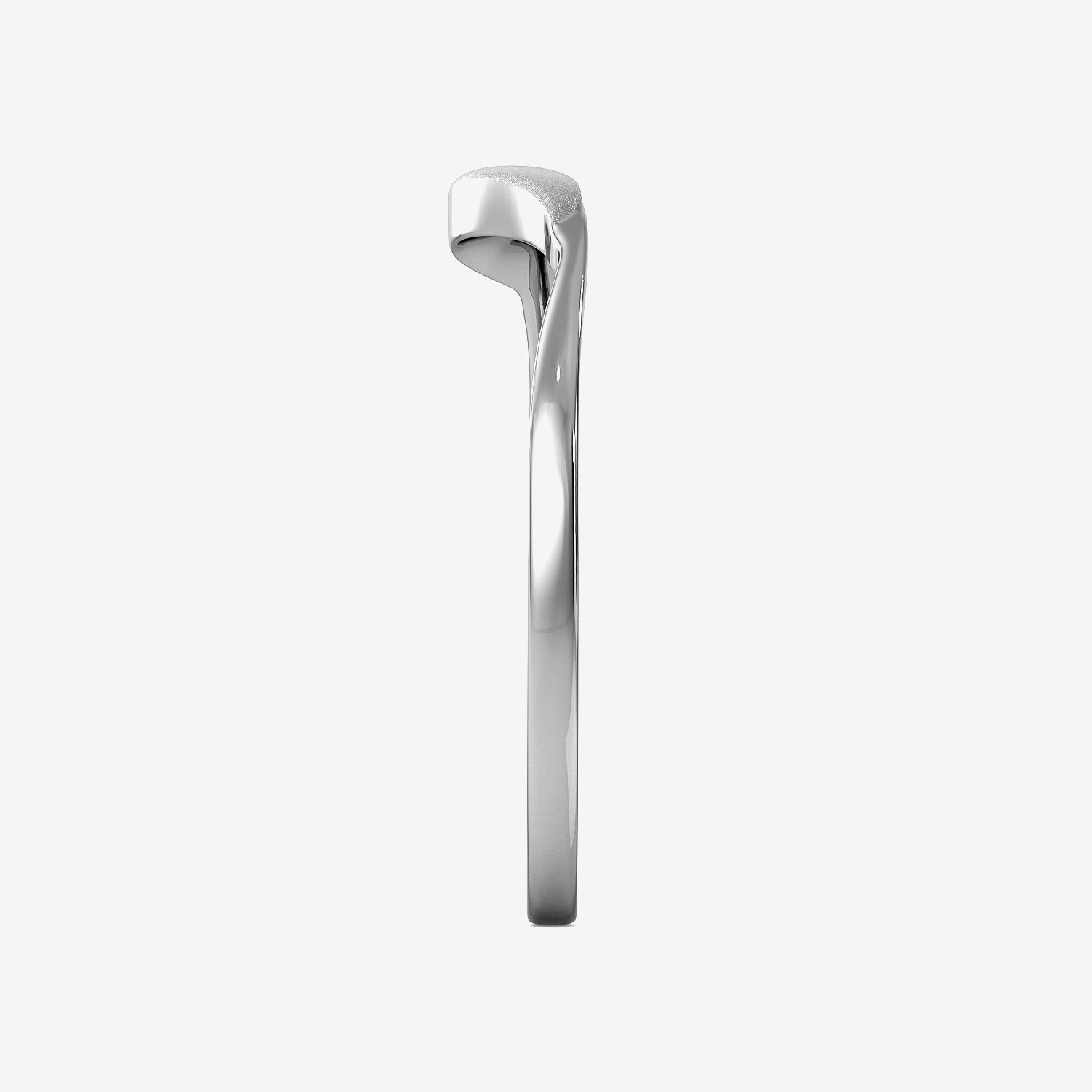 Solo Leaflet Alluring Platinum Ring image