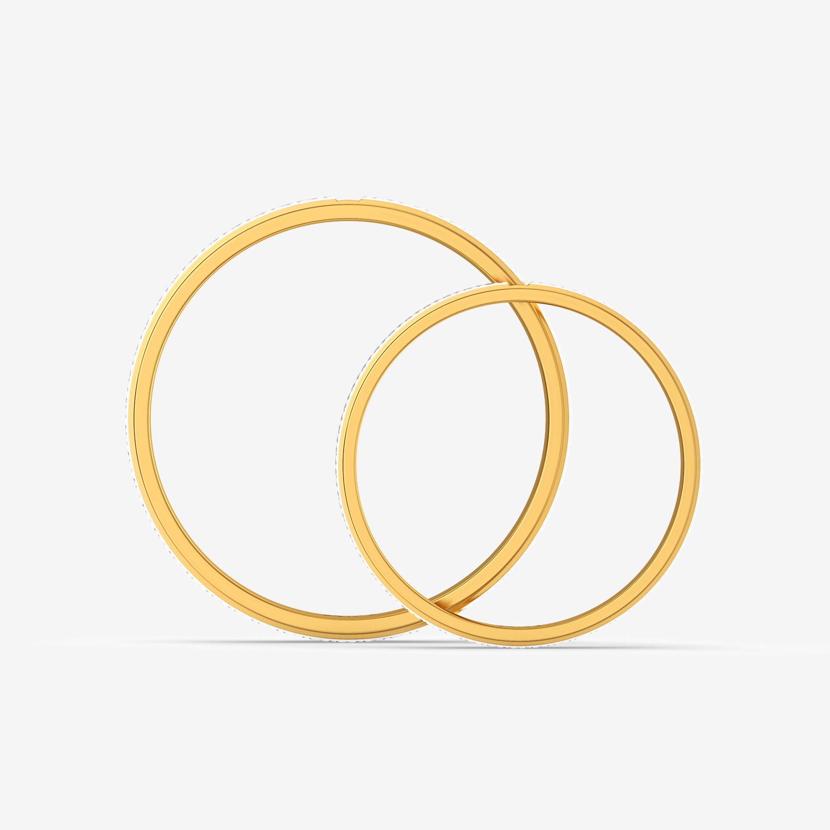 Sovereign Textured Gold Ring Combo alternate view 2