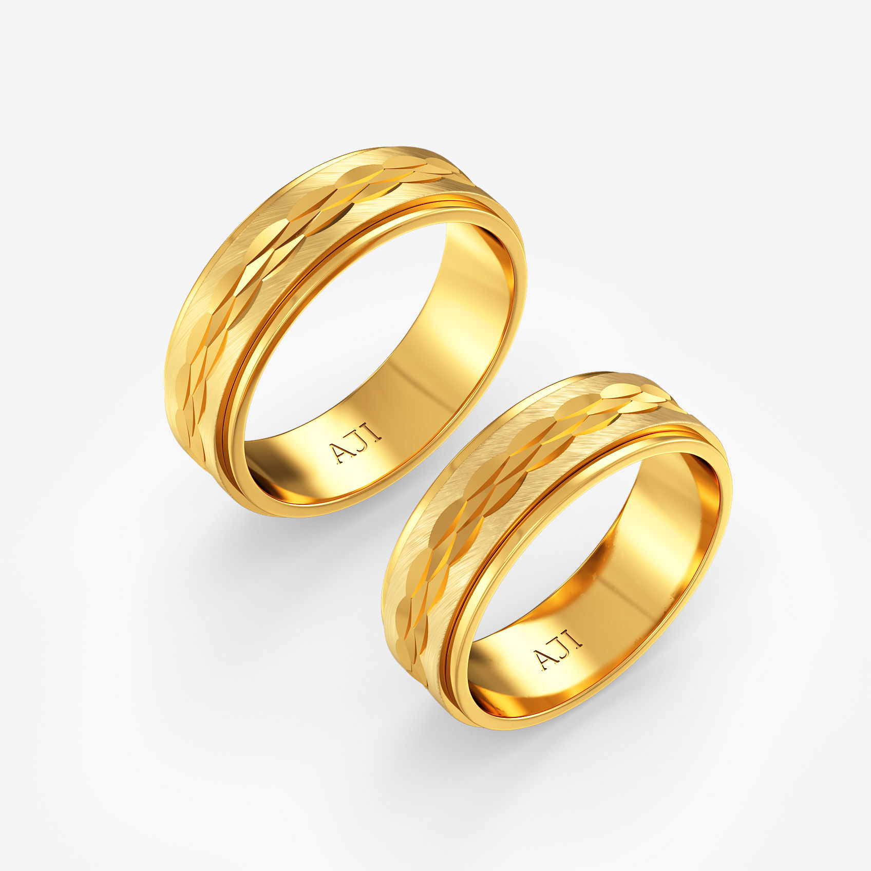 Noble Texture Gold Ring Combo