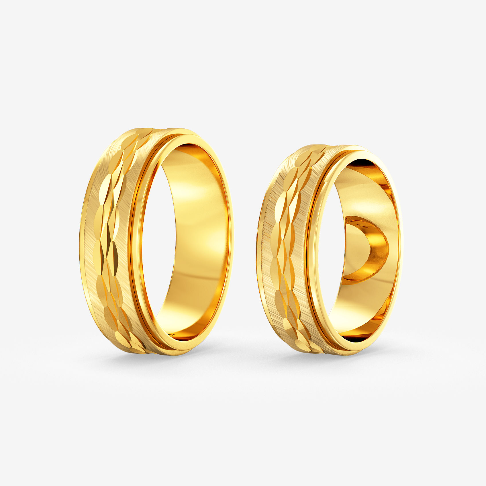 Noble Texture Gold Ring Combo alternate view 1