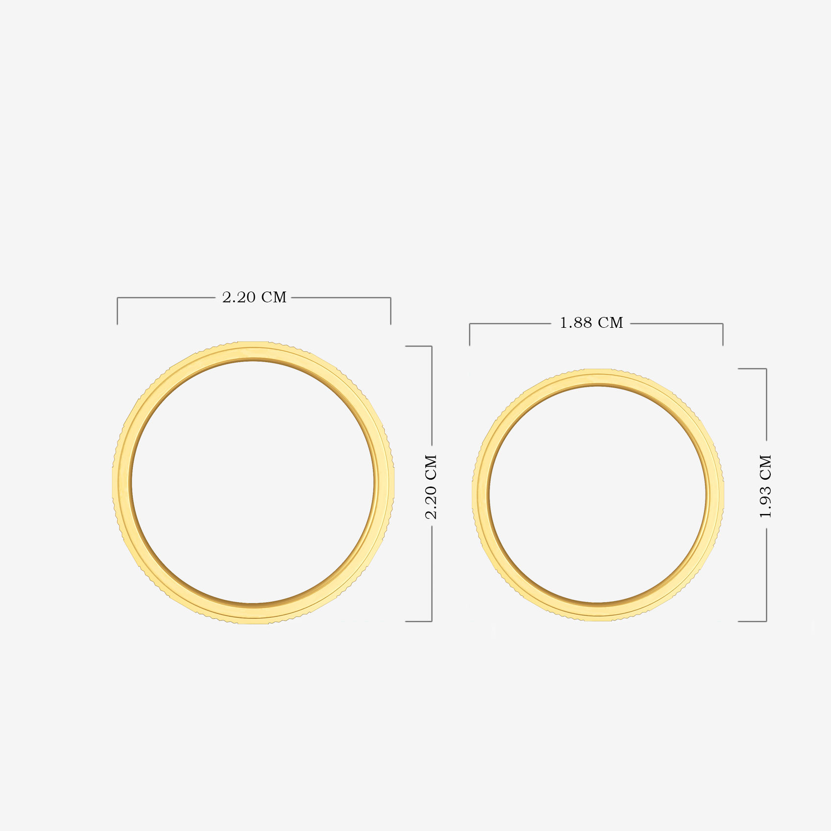Opulent Stripe Texture Gold Ring Combo alternate view 3
