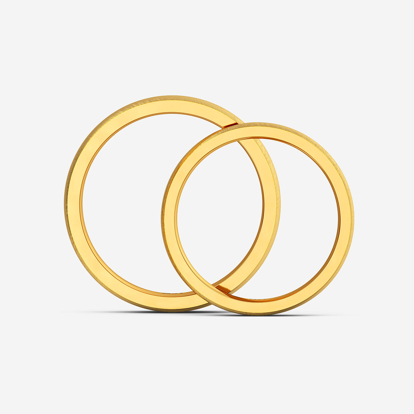 Twin Aura Gold Couple Rings alternate view 2