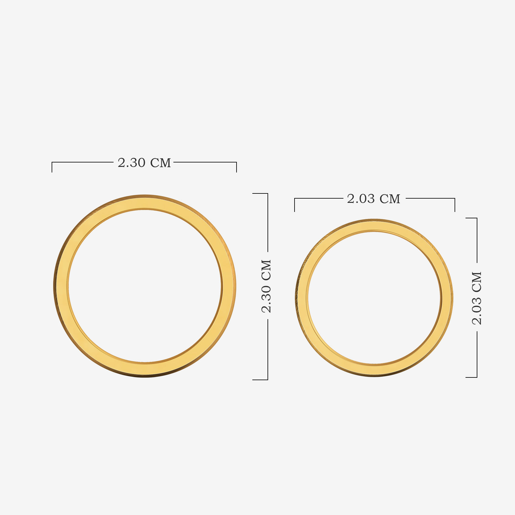 Twin Aura Gold Couple Rings alternate view 3