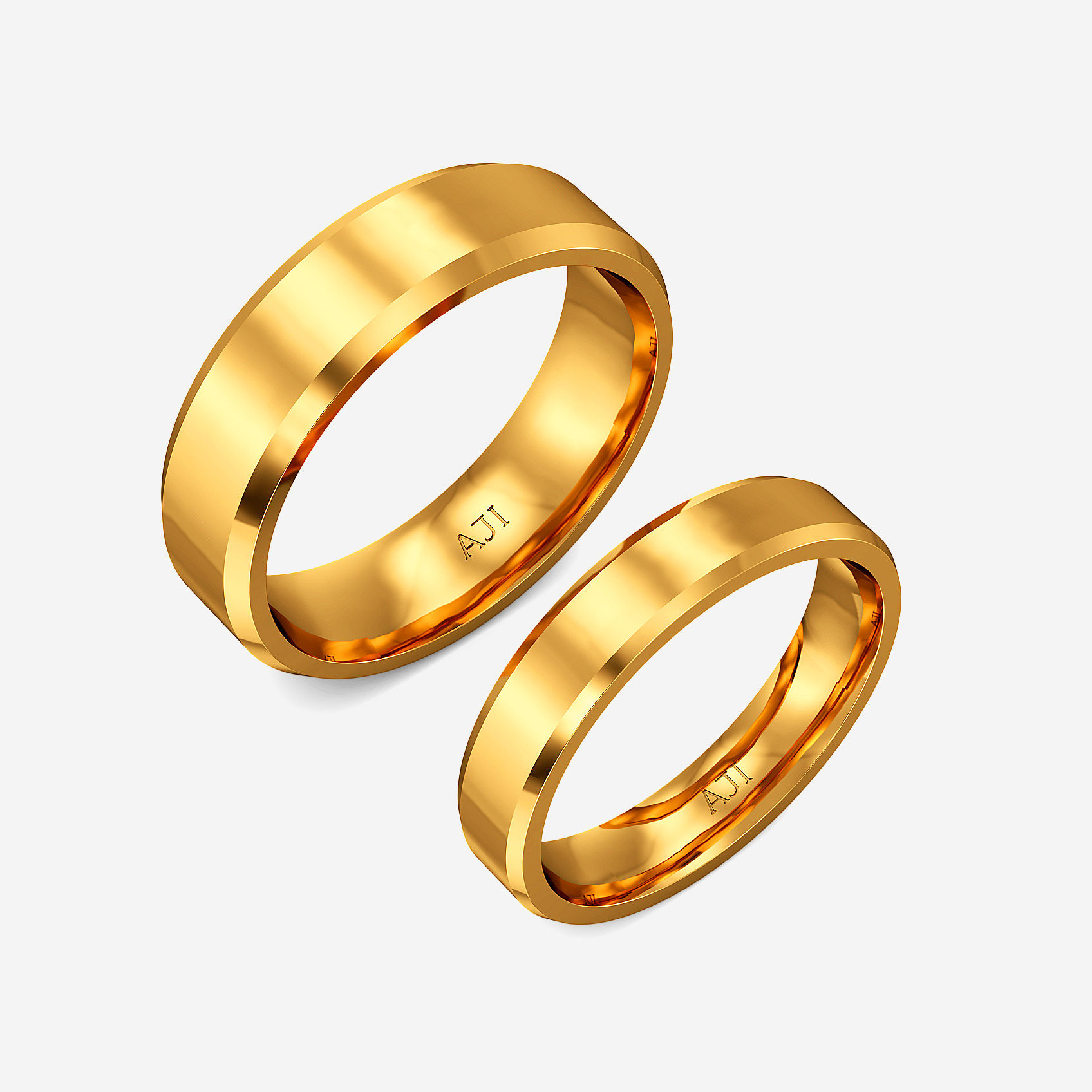 Timeless Duo Gold Couple Rings
