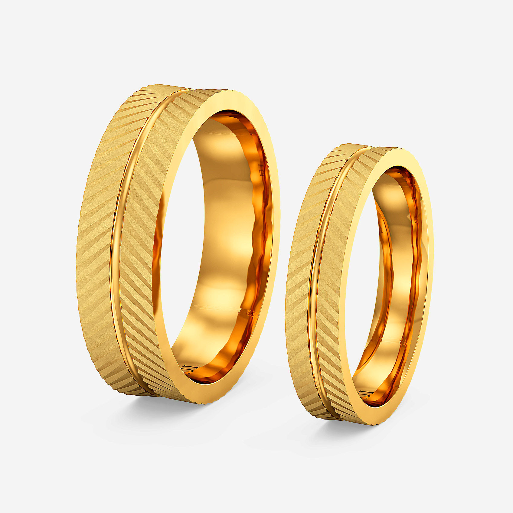 Meadow Pair Gold Couple Rings alternate view 1