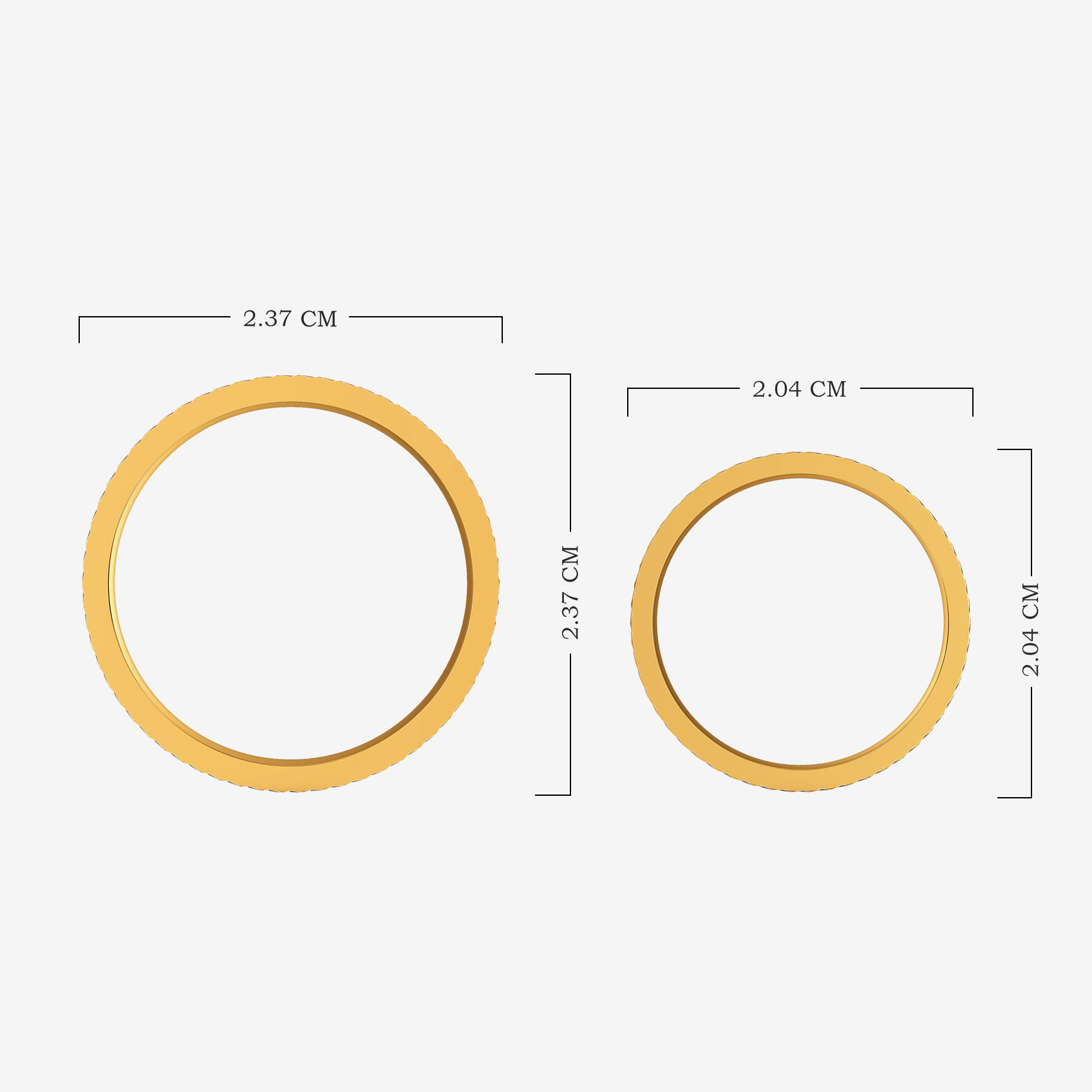 Meadow Pair Gold Couple Rings alternate view 3