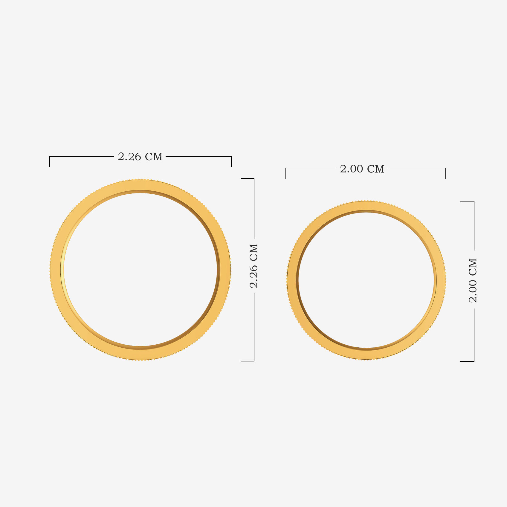 Harmony Lines Gold Couple Rings alternate view 3