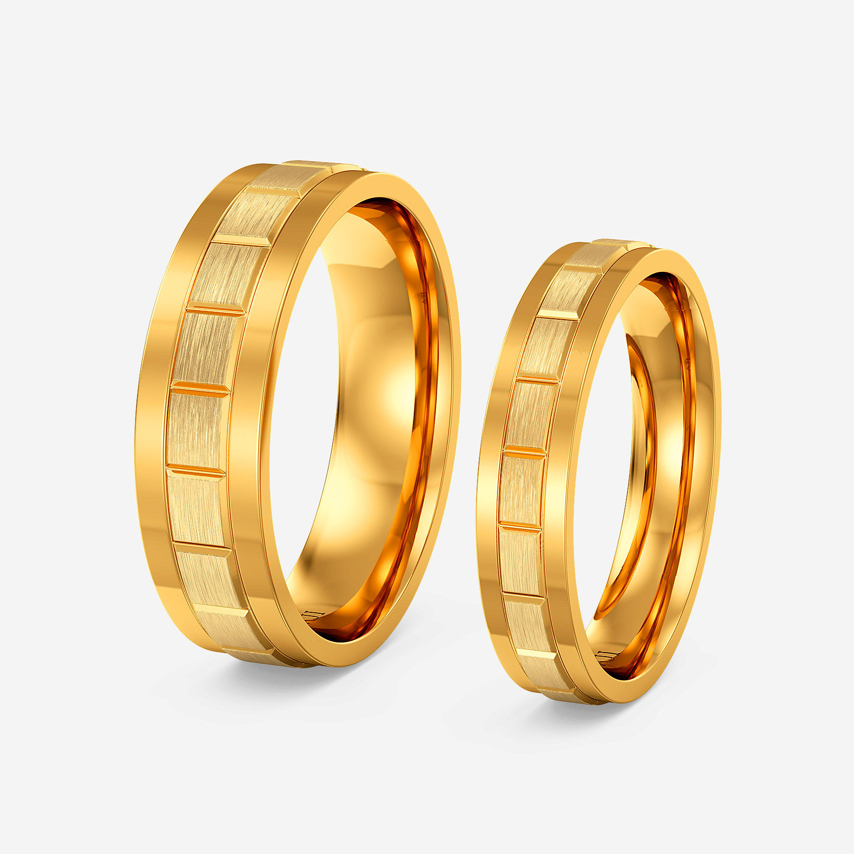 Sharp Glow Gold Couple Rings alternate view 1
