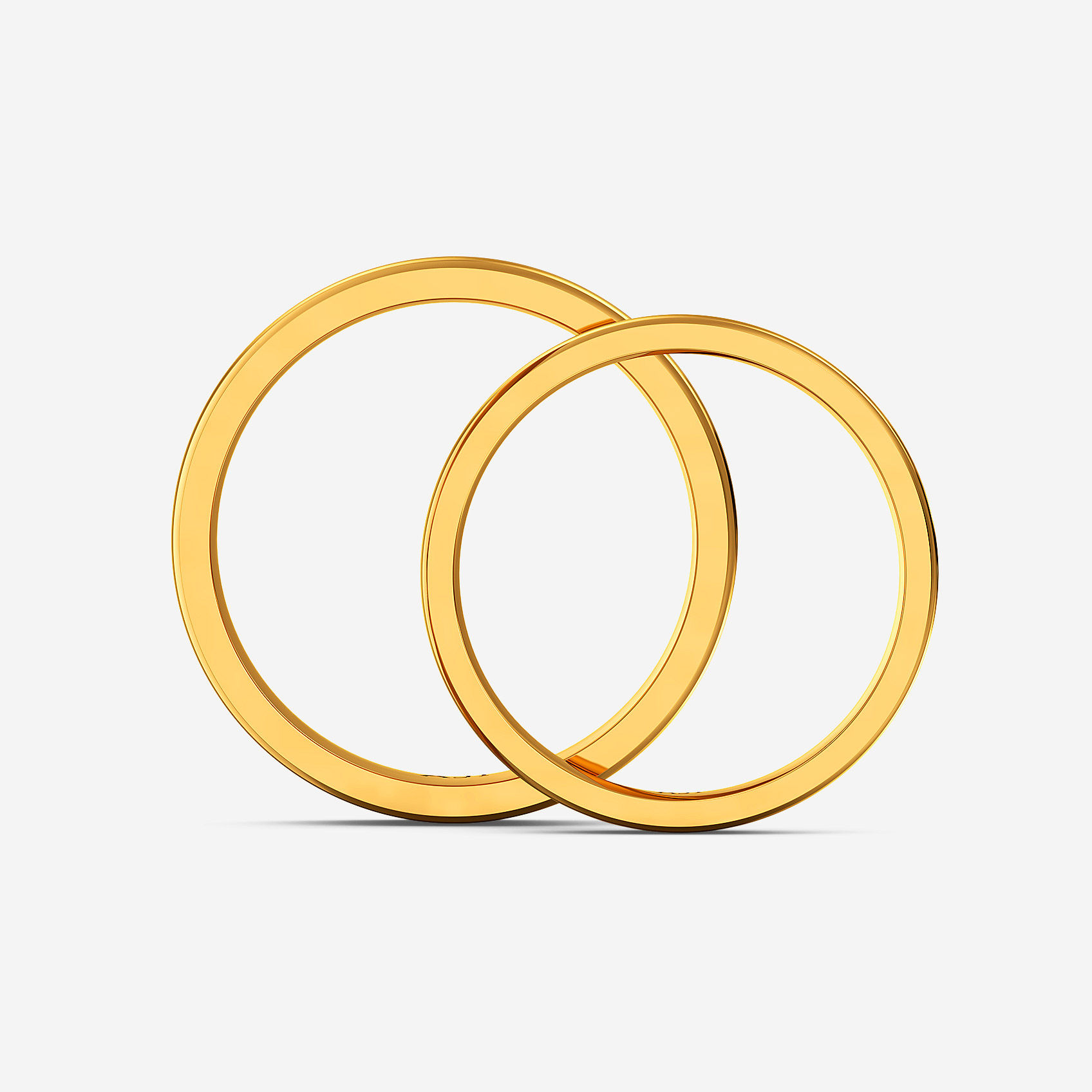 Crafted Glow Gold Couple Rings alternate view 2