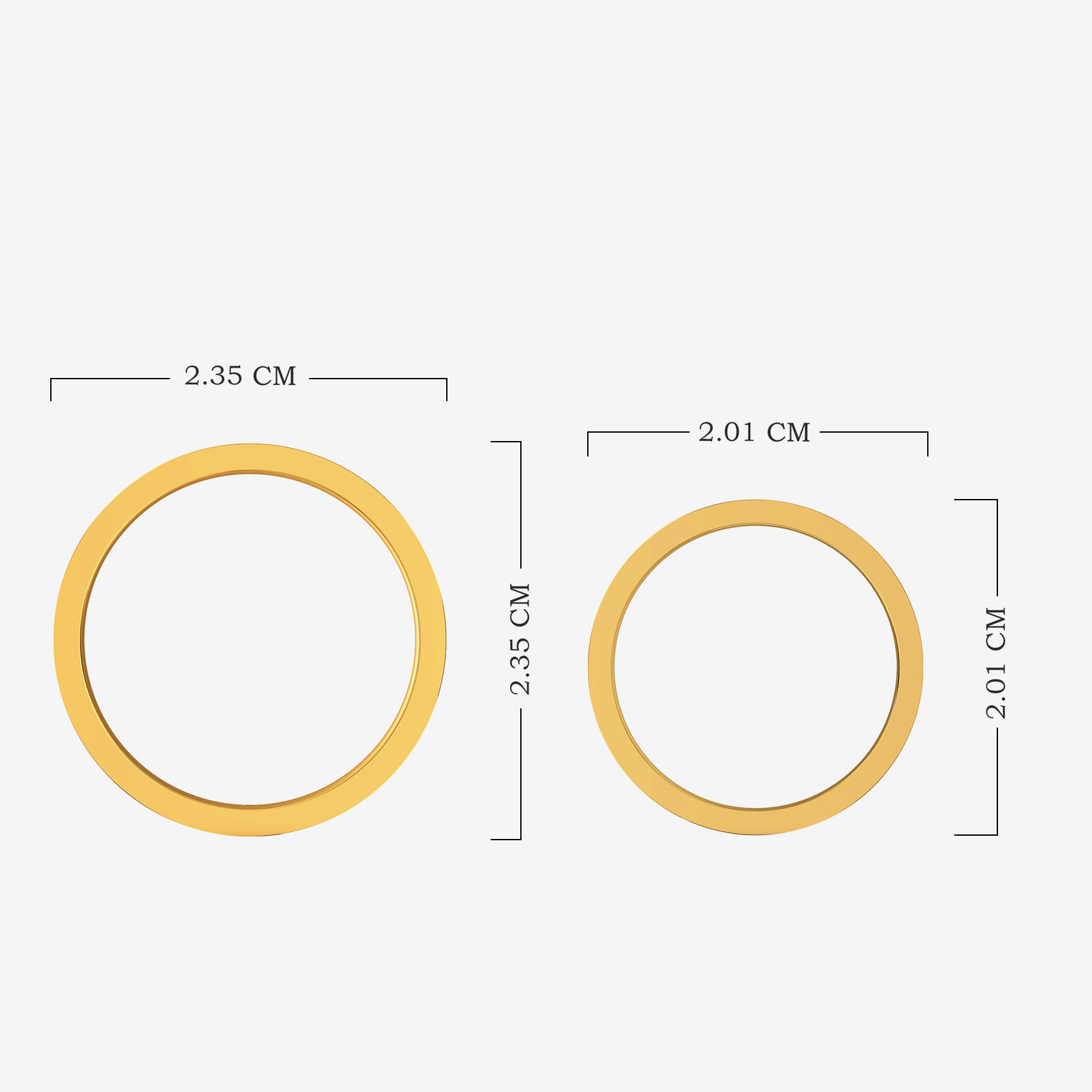 Etched Gleam Gold Couple Rings alternate view 3