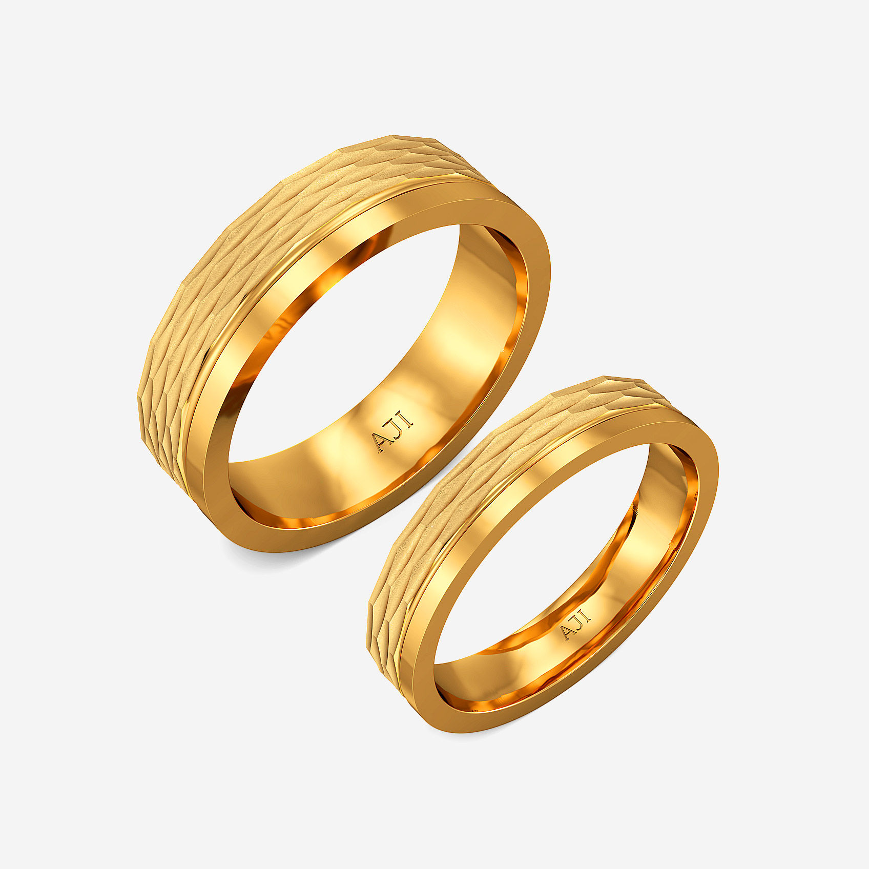 Fusion Gleam Gold Couple Rings