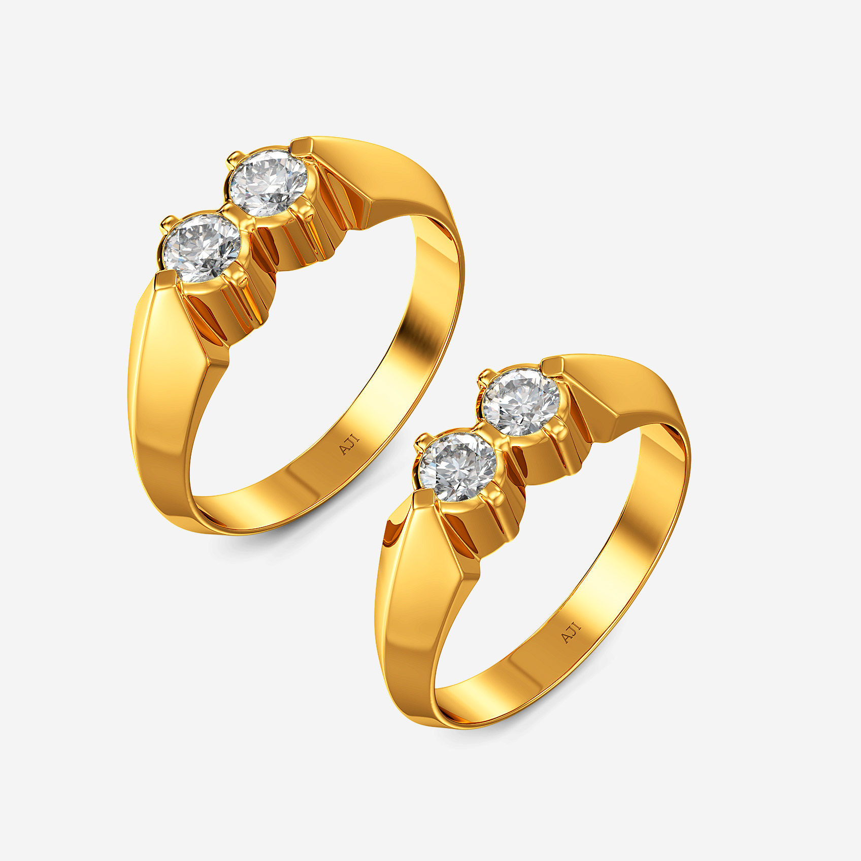 Balanced Spark Gold Couple Rings