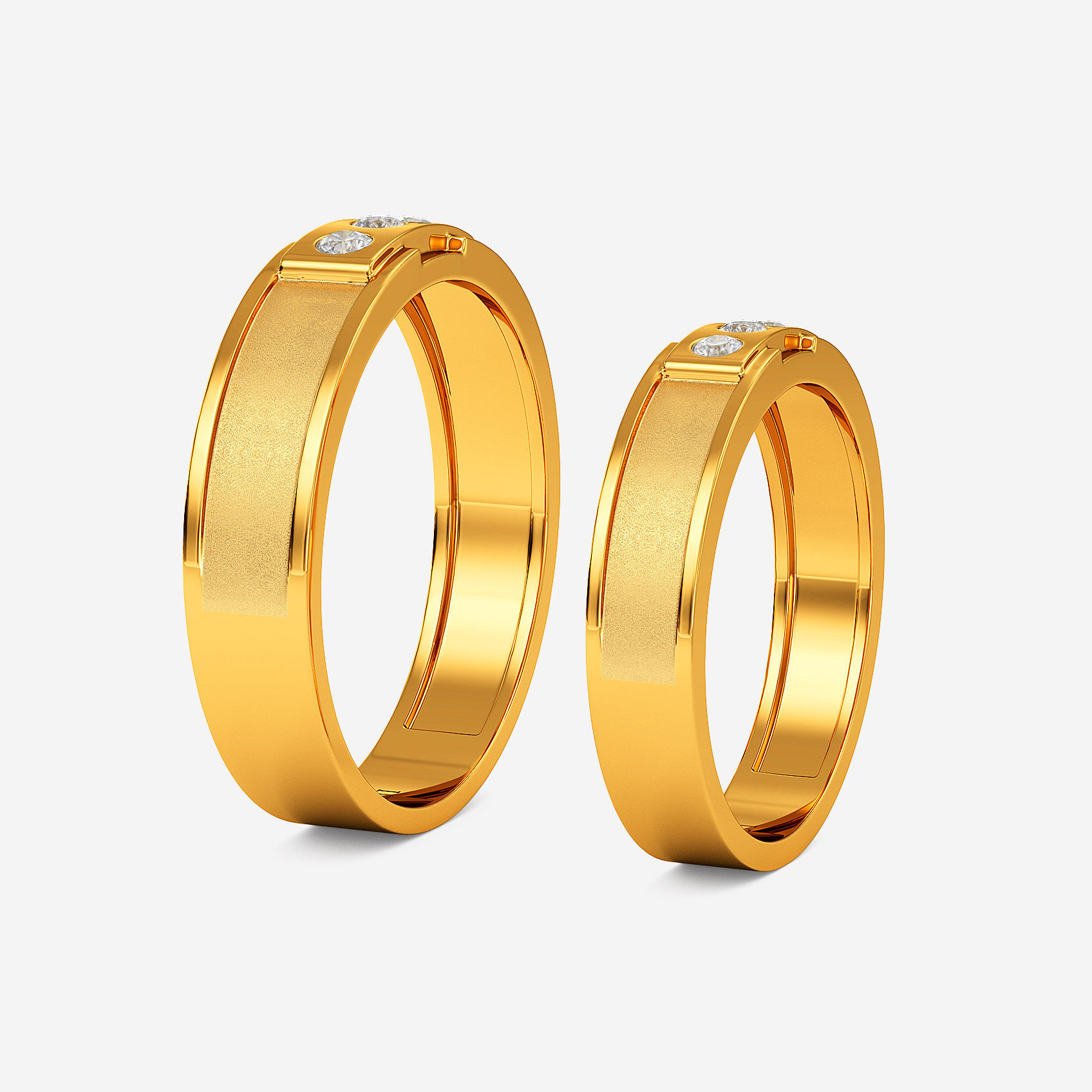 Tri Spark Gold Couple Bands alternate view 1