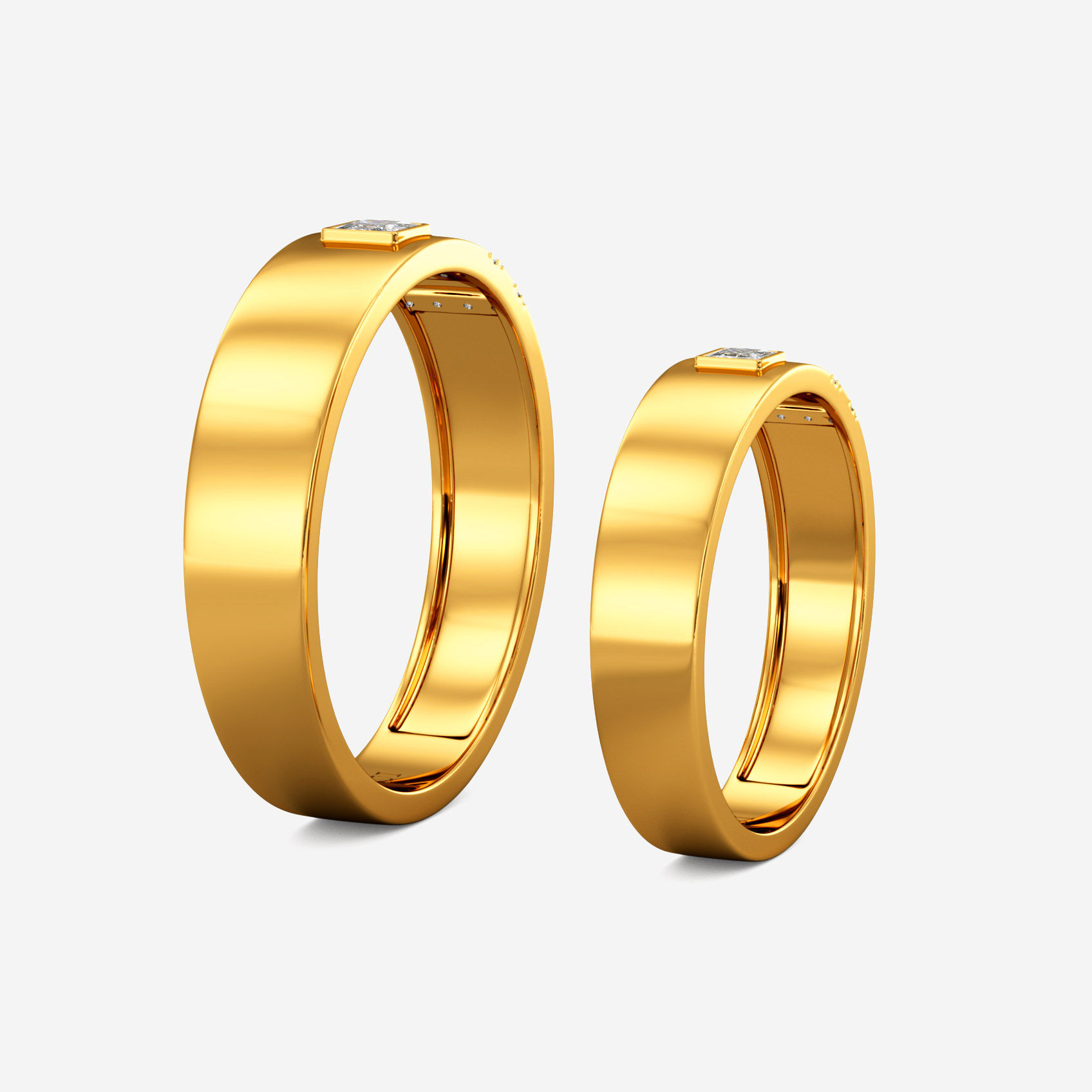 Everlasting Spark Gold Couple Rings alternate view 1