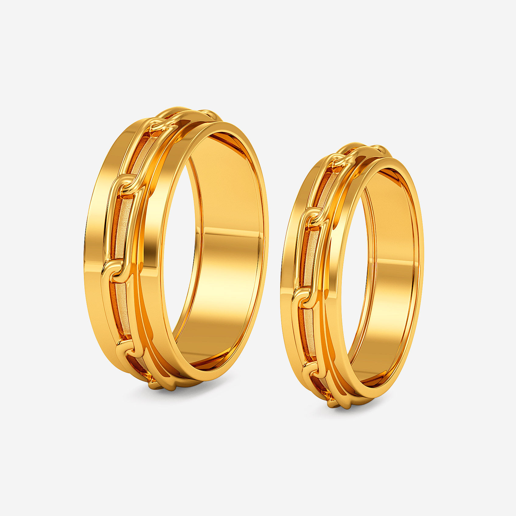 Infinity Weave Gold Couple Rings alternate view 1