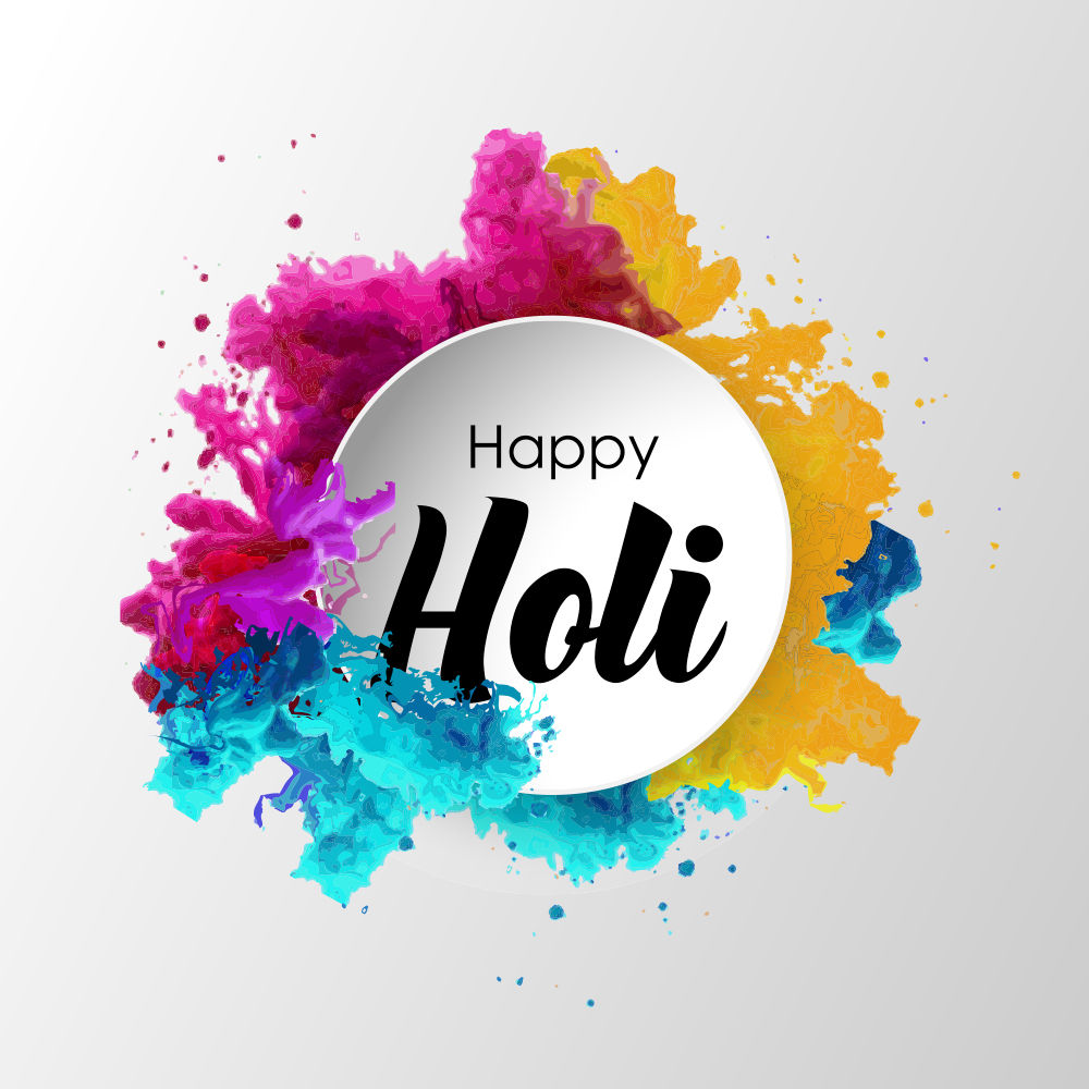 holi happy card