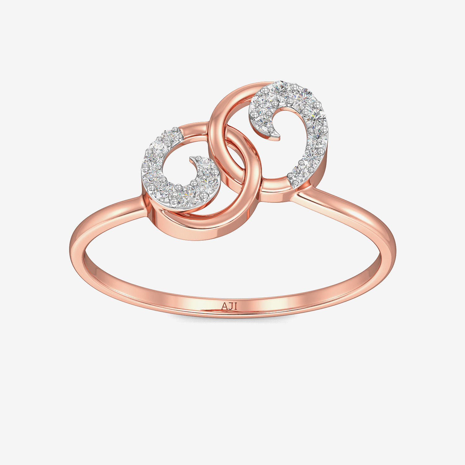 Duo-twirl Stylish Diamond Ring alternate view 2