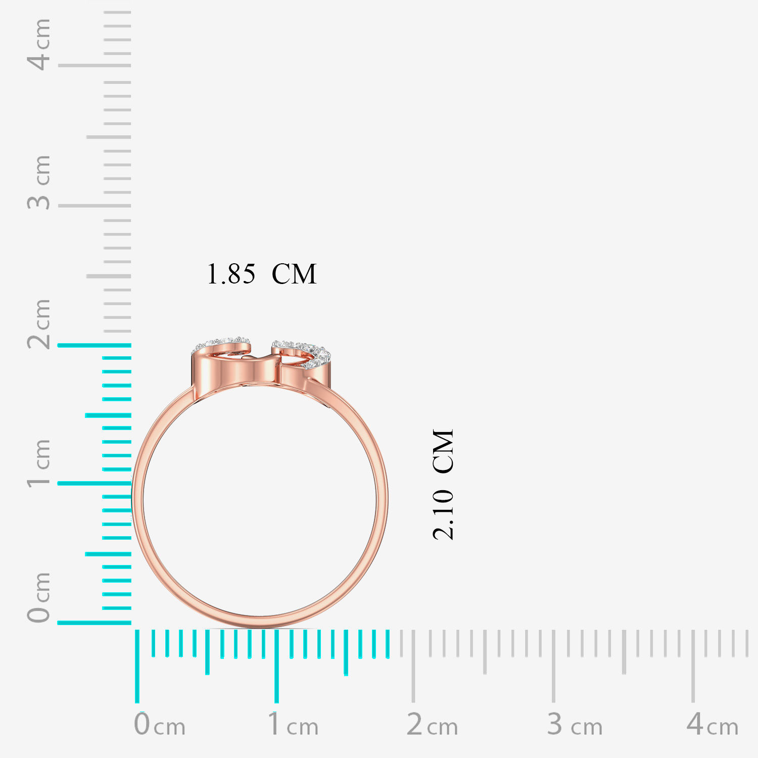 Duo-twirl Stylish Diamond Ring image