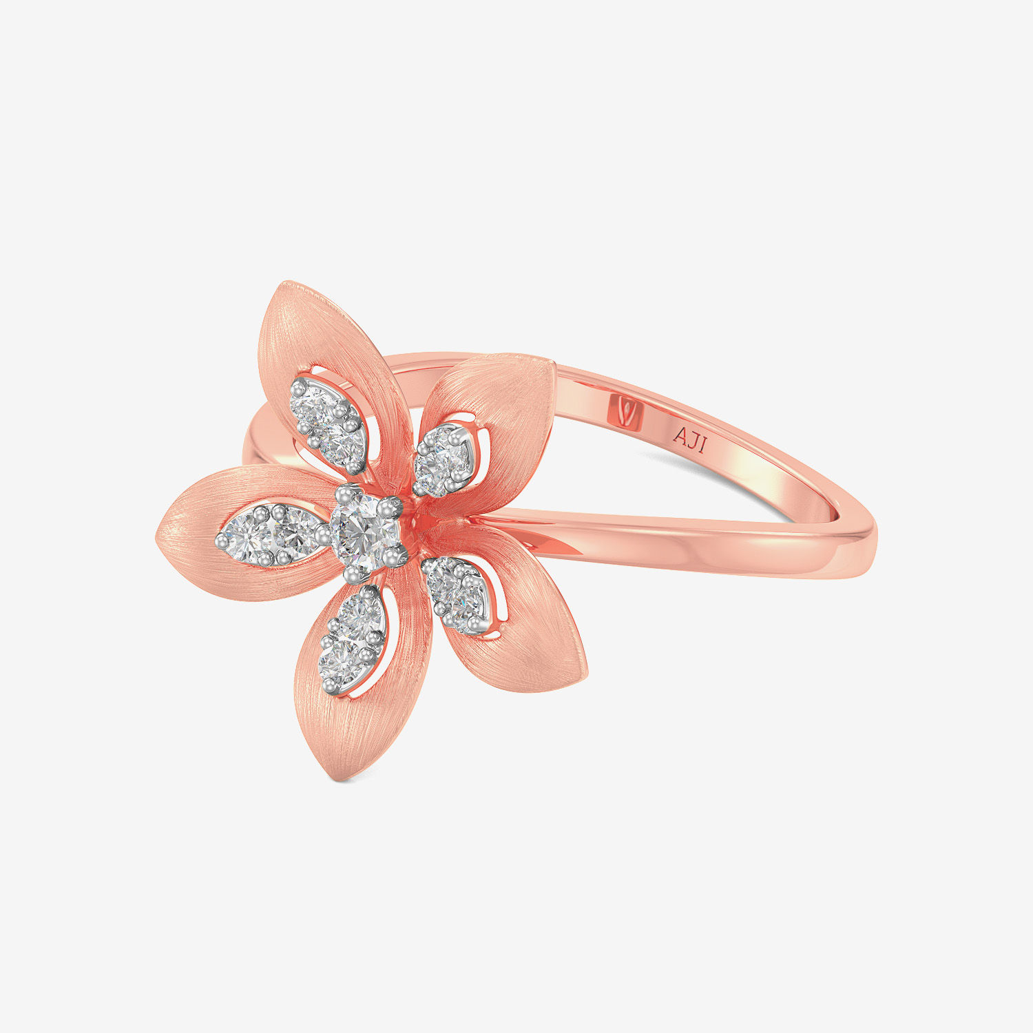 Sleek Designer Iris Diamond Ring alternate view 3