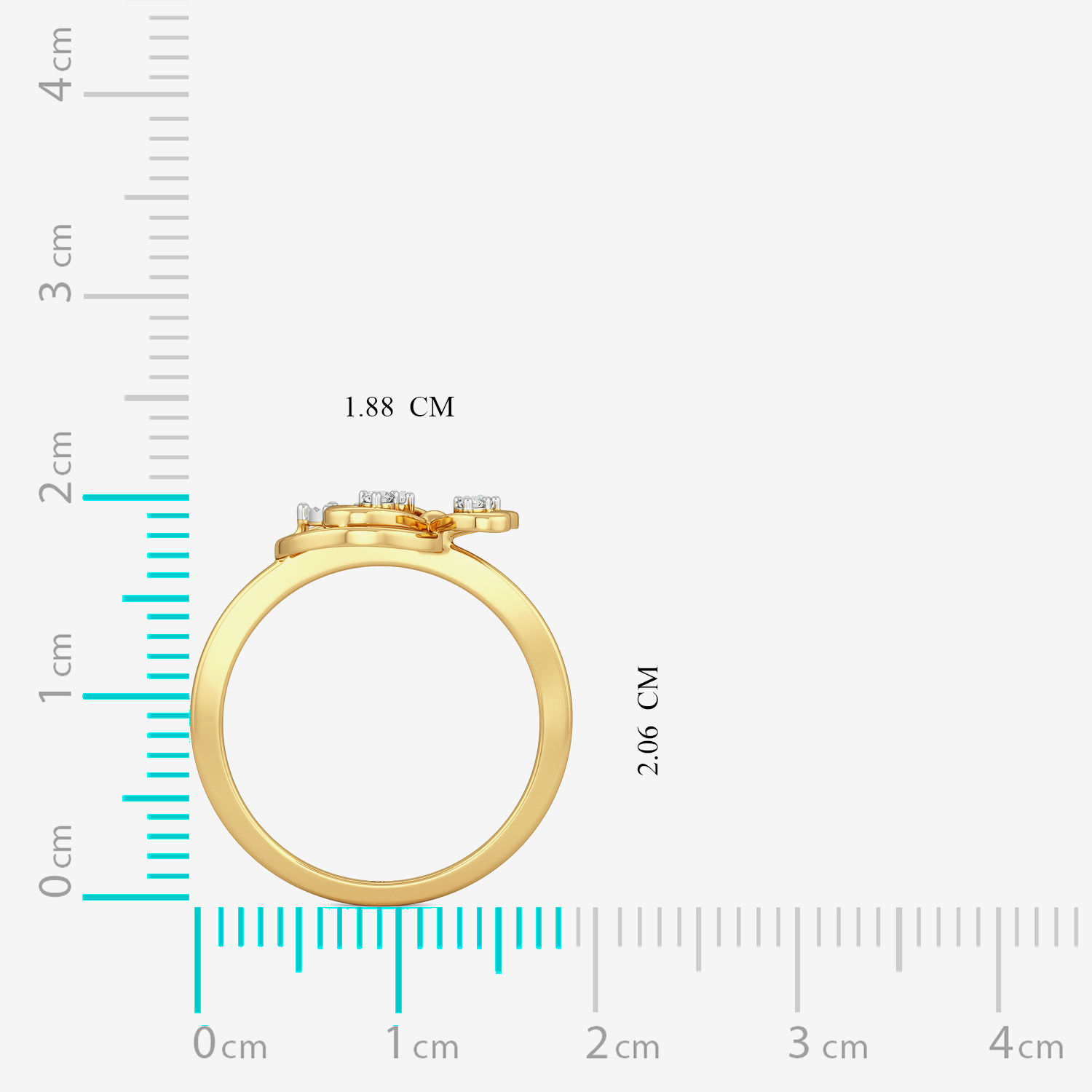 Honey Glazed Butterfly Diamond Ring image