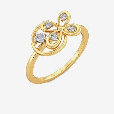 Honey Glazed Butterfly Diamond Ring alternate view 1