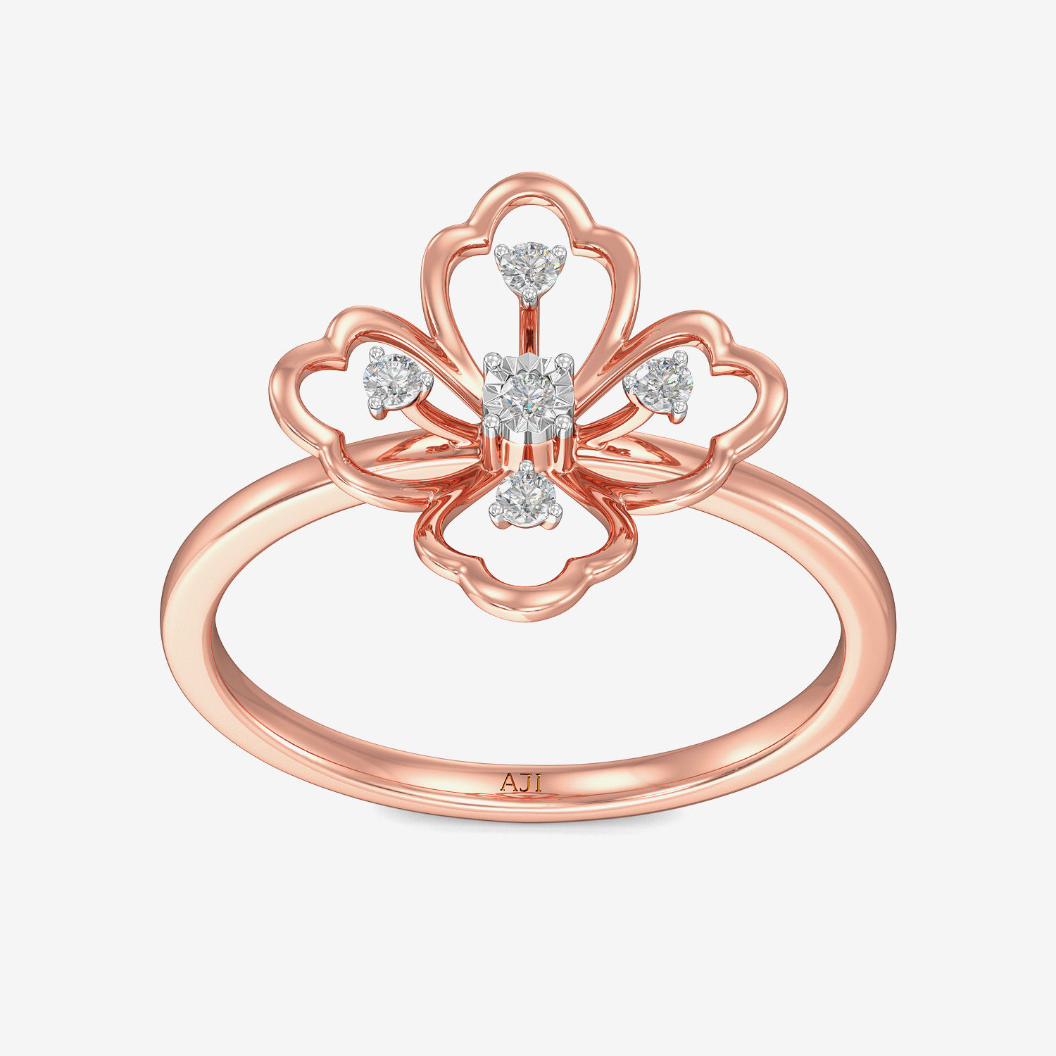 Glam Cherry Floral Diamond Ring alternate view 2