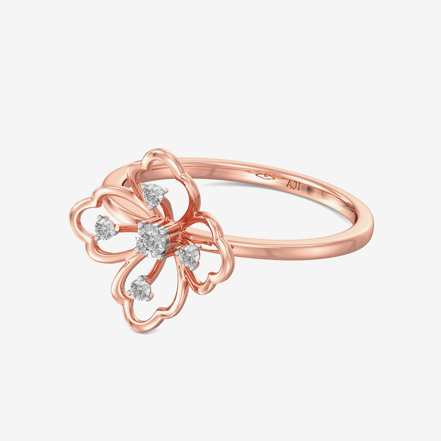 Glam Cherry Floral Diamond Ring alternate view 3