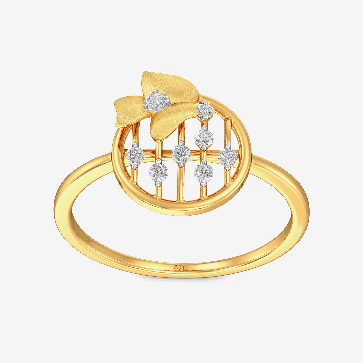 Round Floral Exquisite Diamond Ring alternate view 2