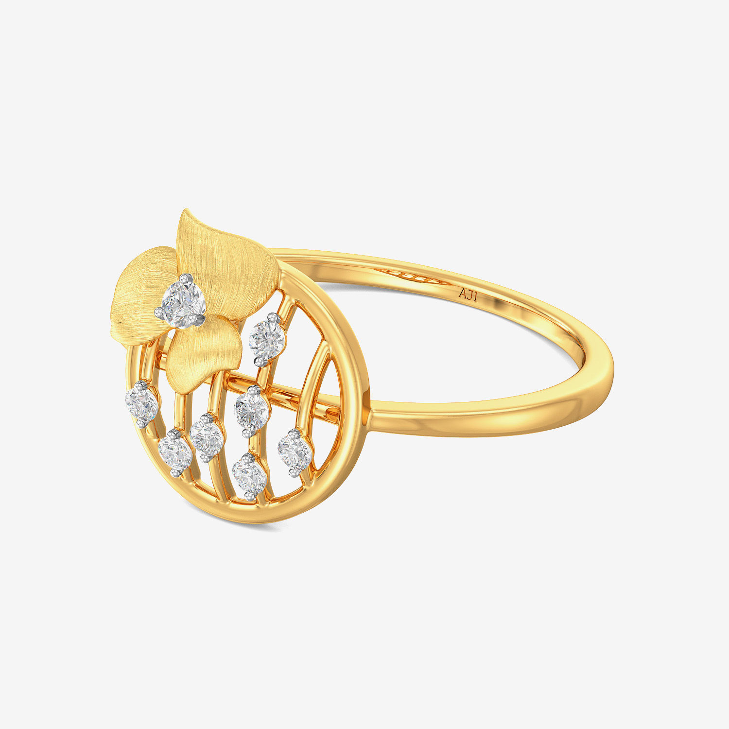 Round Floral Exquisite Diamond Ring alternate view 3