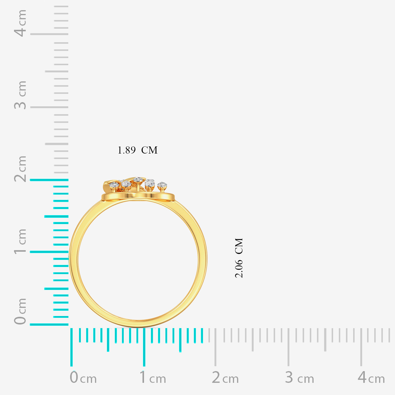 Round Floral Exquisite Diamond Ring image