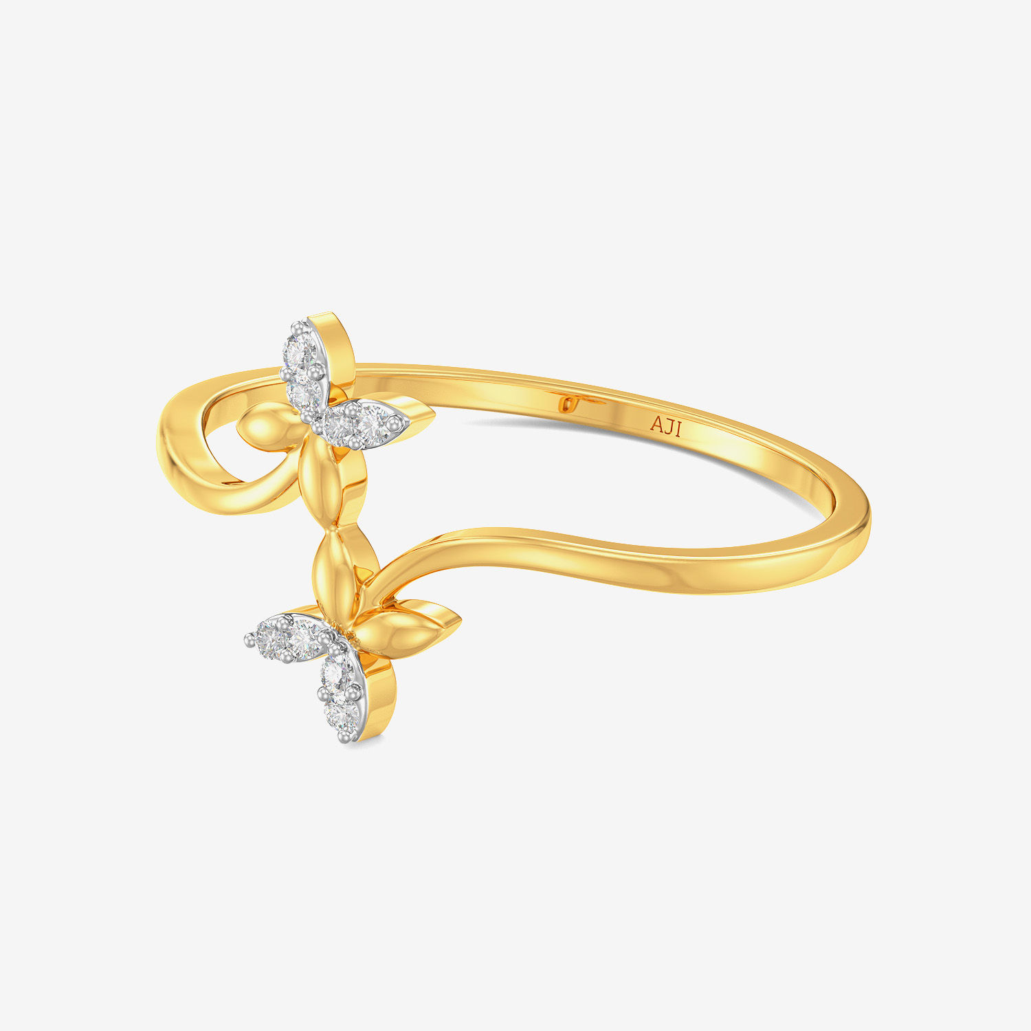 Duo Flower Glamorous Diamond Ring alternate view 3