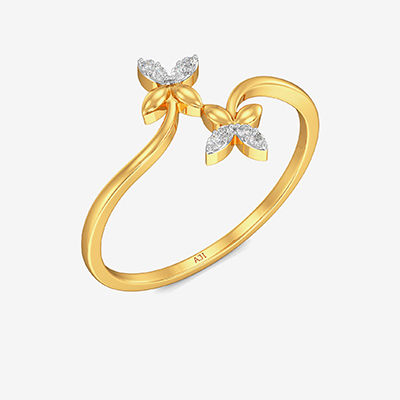 Duo Flower Glamorous Diamond Ring alternate view 1