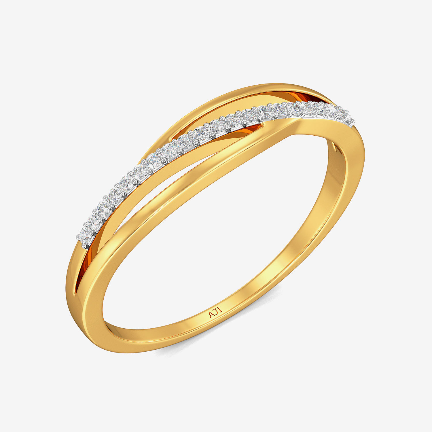 Funky Single Strip Diamond Ring image
