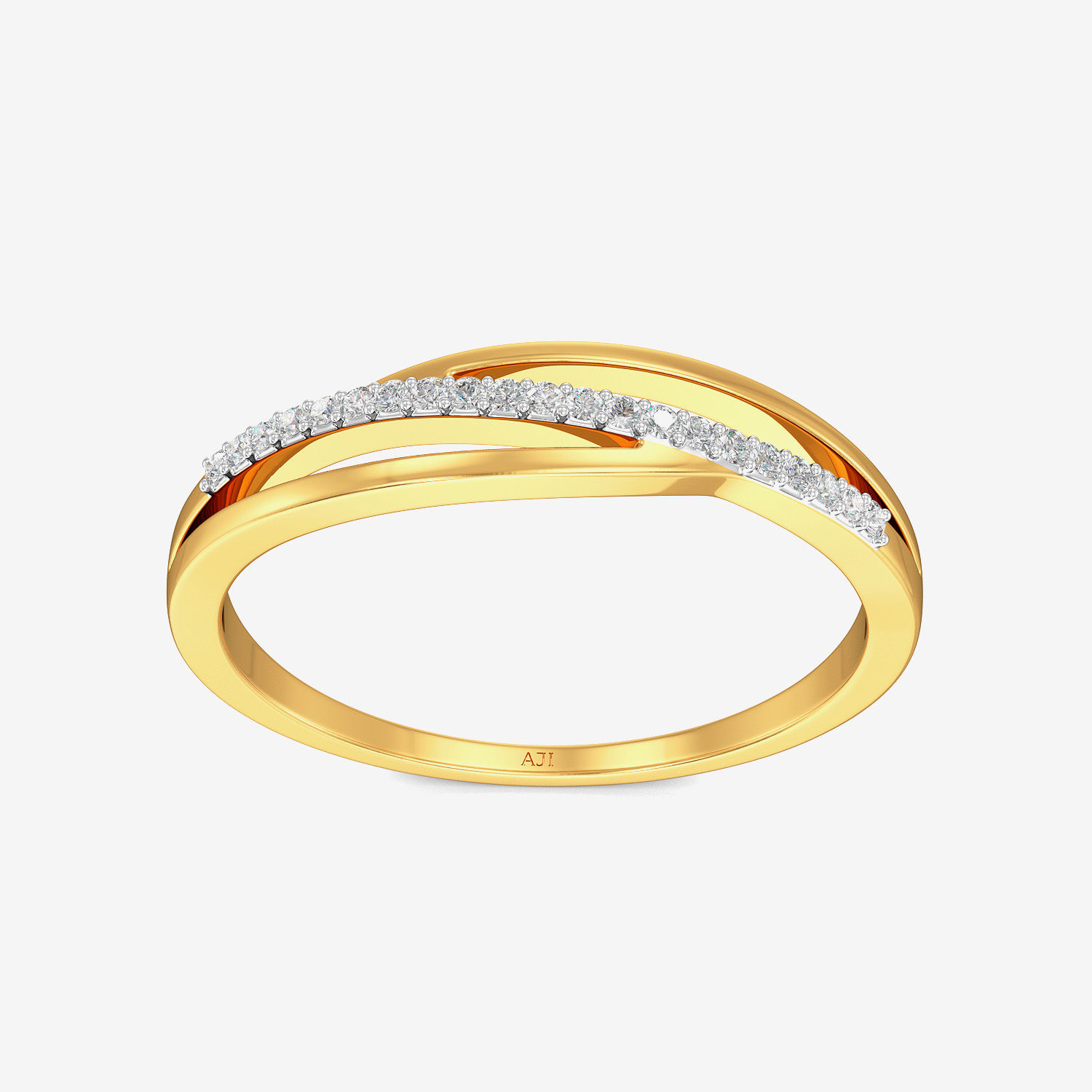 Funky Single Strip Diamond Ring image